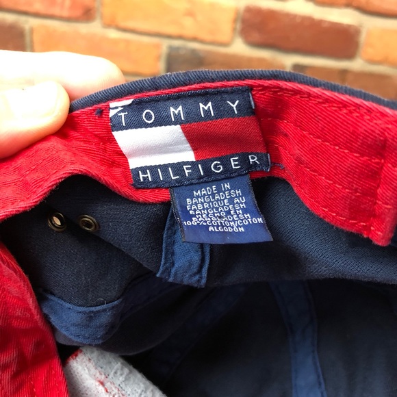 Vintage TOMMY HILFIGER denim buckle strapback hat - Picture 5 of 5